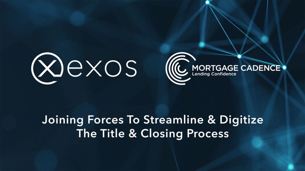 Mortgage Cadence Integrates EXOS Technologies ServiceLink